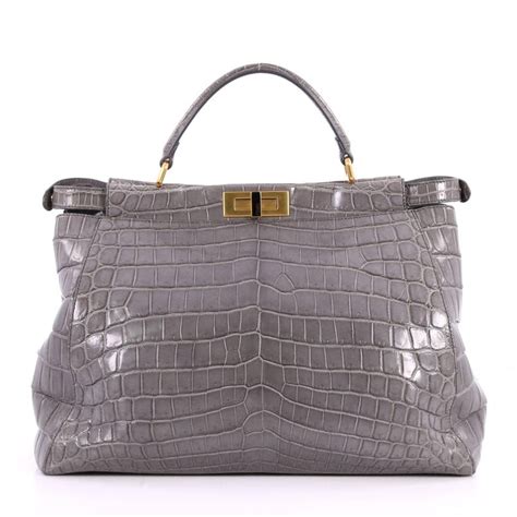 fendi peekaboo x tote|fendi peekaboo crocodile.